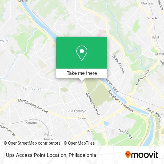 Ups Access Point Location map