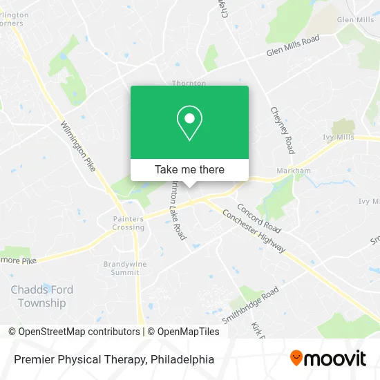 Premier Physical Therapy map