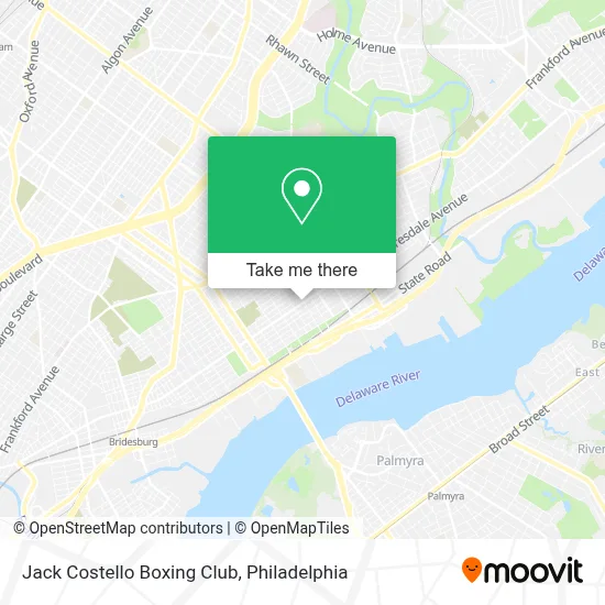 Jack Costello Boxing Club map
