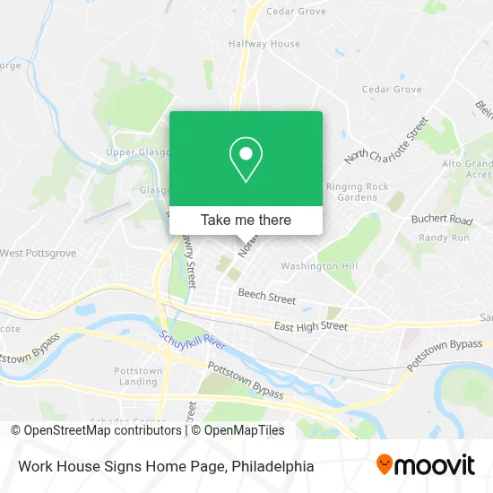 Work House Signs Home Page map