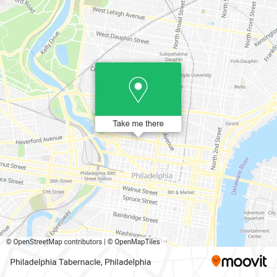 Philadelphia Tabernacle map