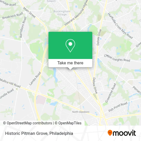 Historic Pitman Grove map