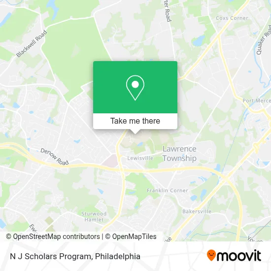 N J Scholars Program map