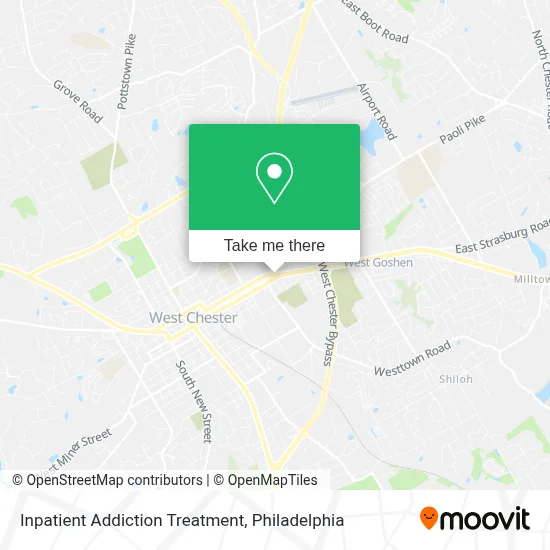 Inpatient Addiction Treatment map