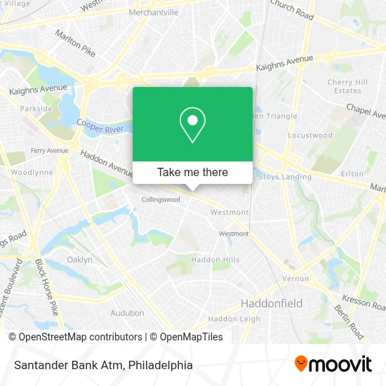 Santander Bank Atm map
