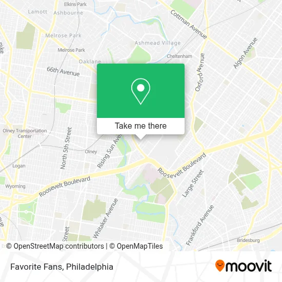 Favorite Fans map