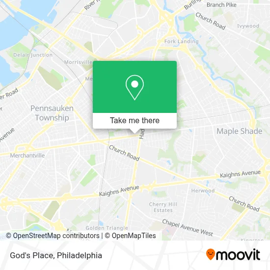 God's Place map