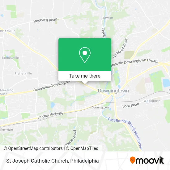 St Joseph Catholic Church map