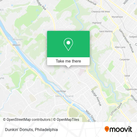 Dunkin' Donuts map