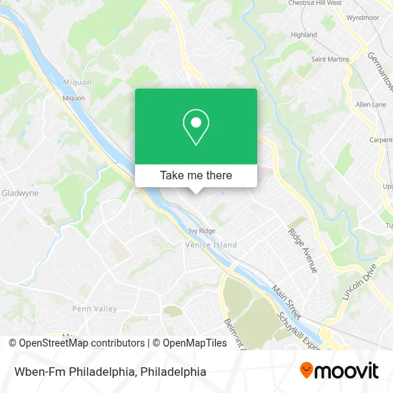 Wben-Fm Philadelphia map