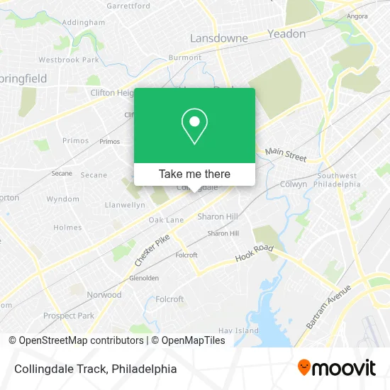 Collingdale Track map
