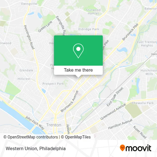 Western Union map