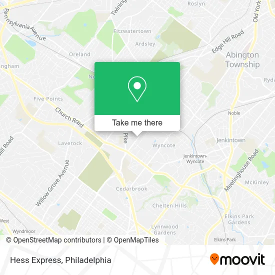 Hess Express map