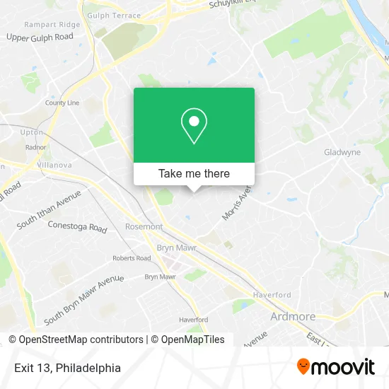 Exit 13 map