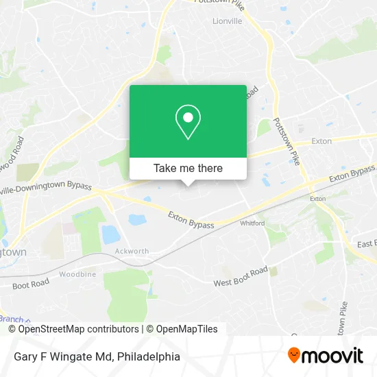 Gary F Wingate Md map