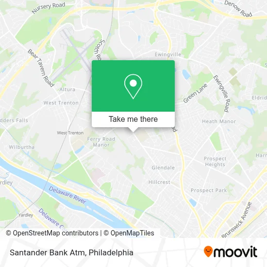 Santander Bank Atm map