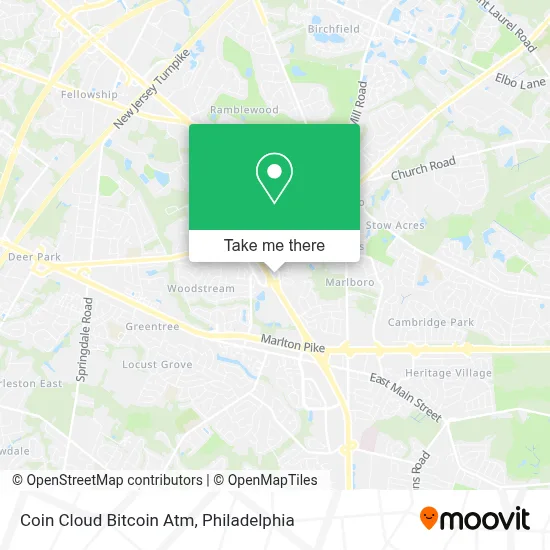 Coin Cloud Bitcoin Atm map