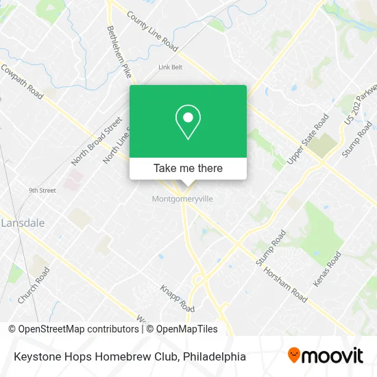 Keystone Hops Homebrew Club map