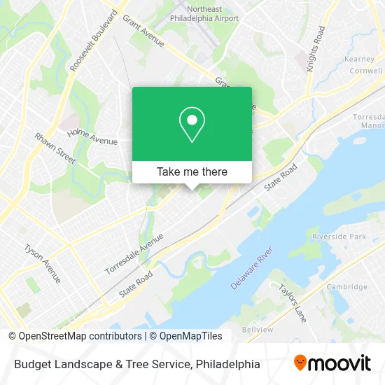 Budget Landscape & Tree Service map