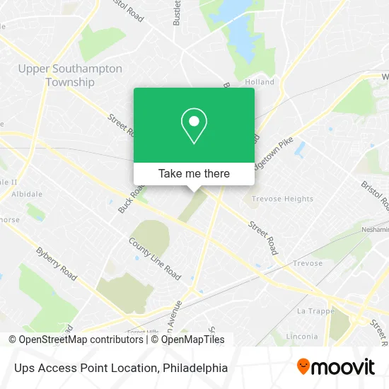 Ups Access Point Location map