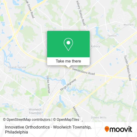 Innovative Orthodontics - Woolwich Township map