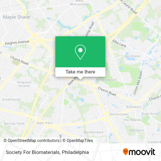 Society For Biomaterials map