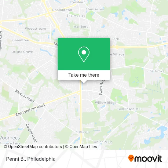 Penni B. map