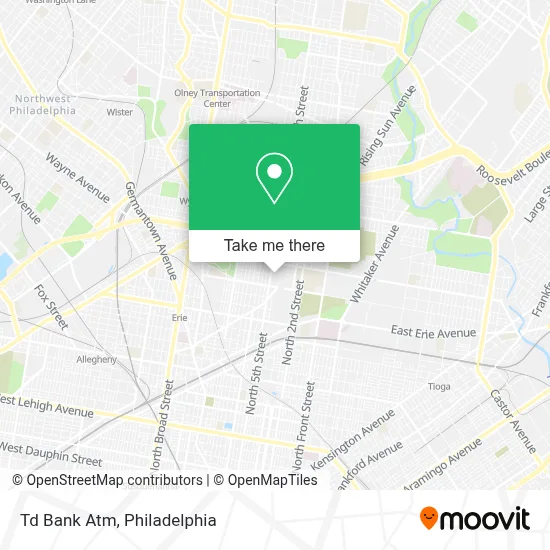 Td Bank Atm map
