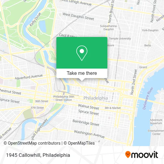 1945 Callowhill map