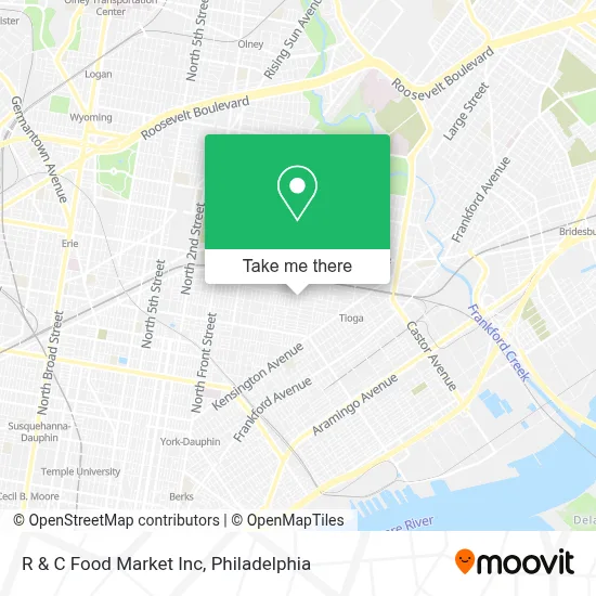 R & C Food Market Inc map
