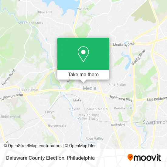 Delaware County Election map