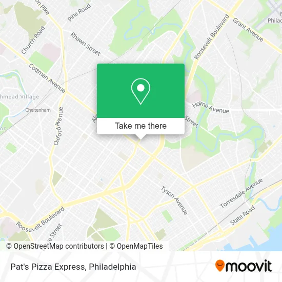 Pat's Pizza Express map