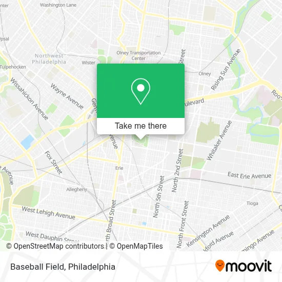 Baseball Field map