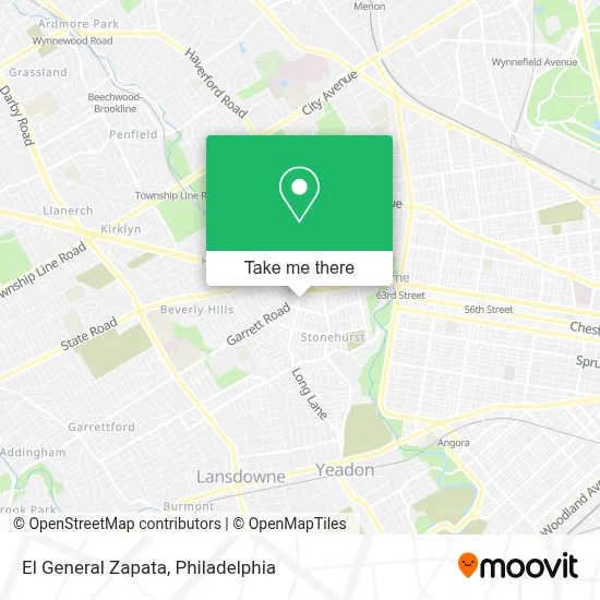 El General Zapata map
