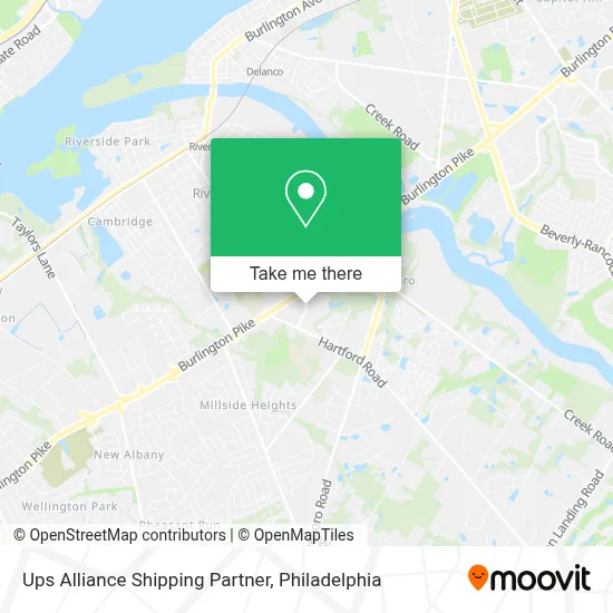 Ups Alliance Shipping Partner map