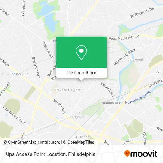 Ups Access Point Location map