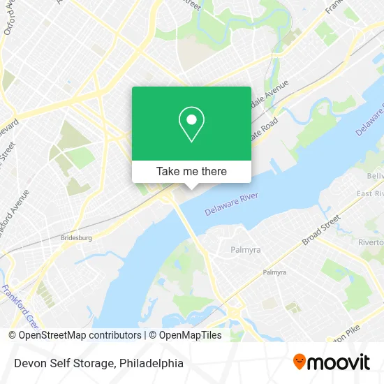 Devon Self Storage map