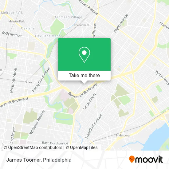 James Toomer map