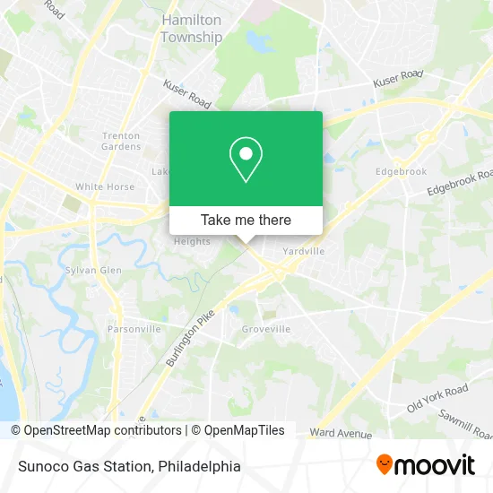 Sunoco Gas Station map