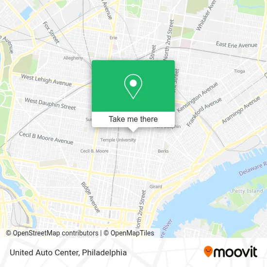 United Auto Center map