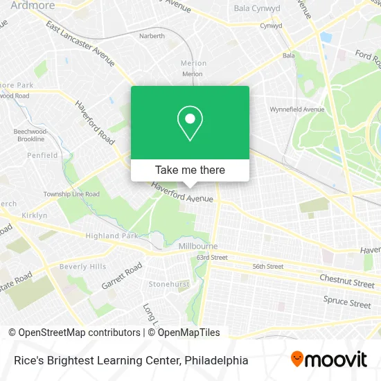 Rice's Brightest Learning Center map