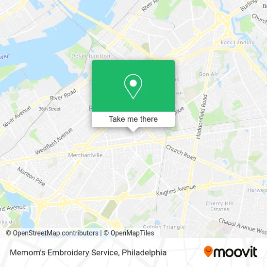 Memom's Embroidery Service map