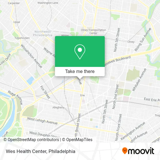 Wes Health Center map
