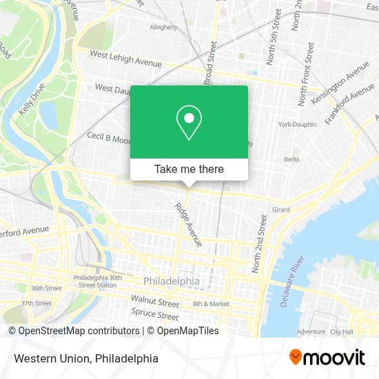 Western Union map