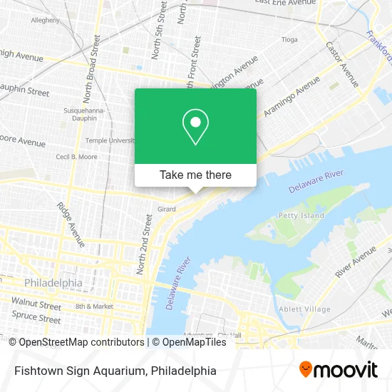 Fishtown Sign Aquarium map