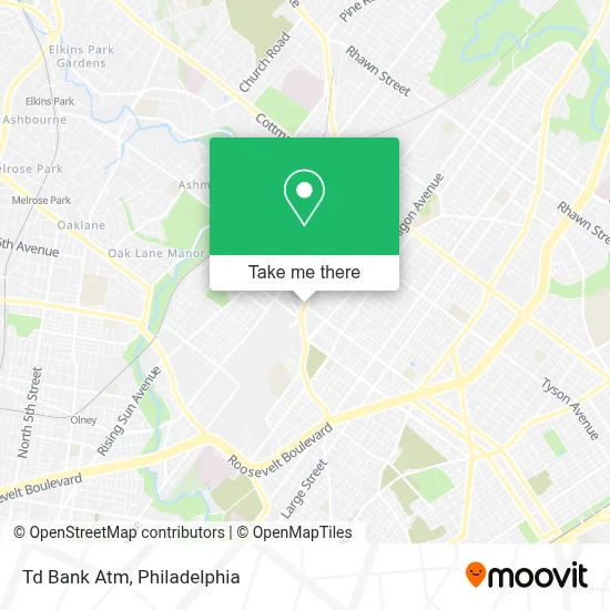 Td Bank Atm map