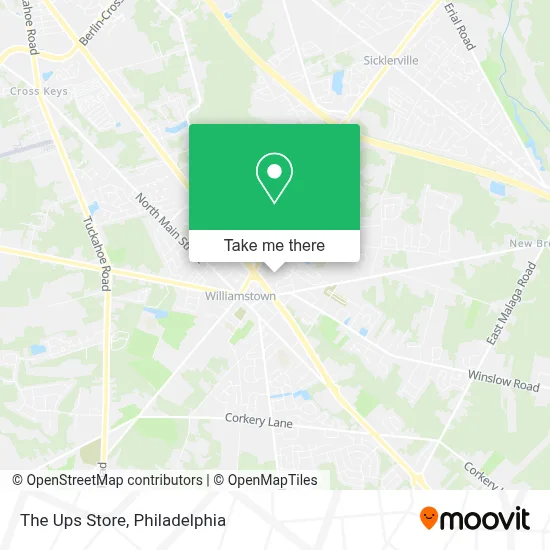 The Ups Store map