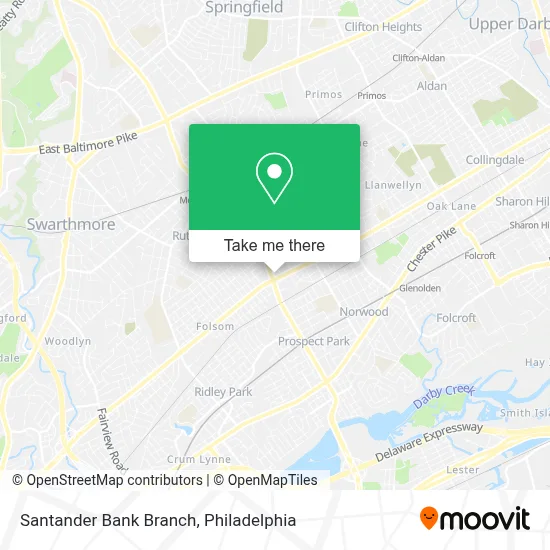 Santander Bank Branch map