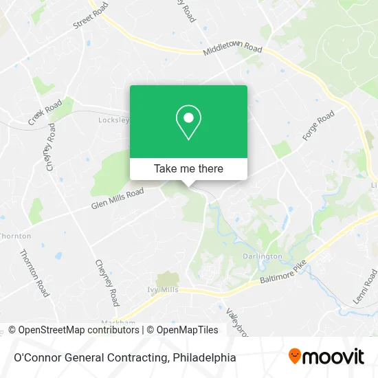 O'Connor General Contracting map