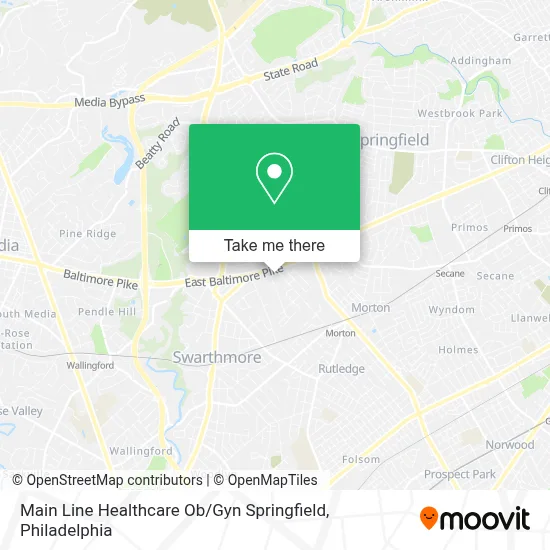 Main Line Healthcare Ob / Gyn Springfield map